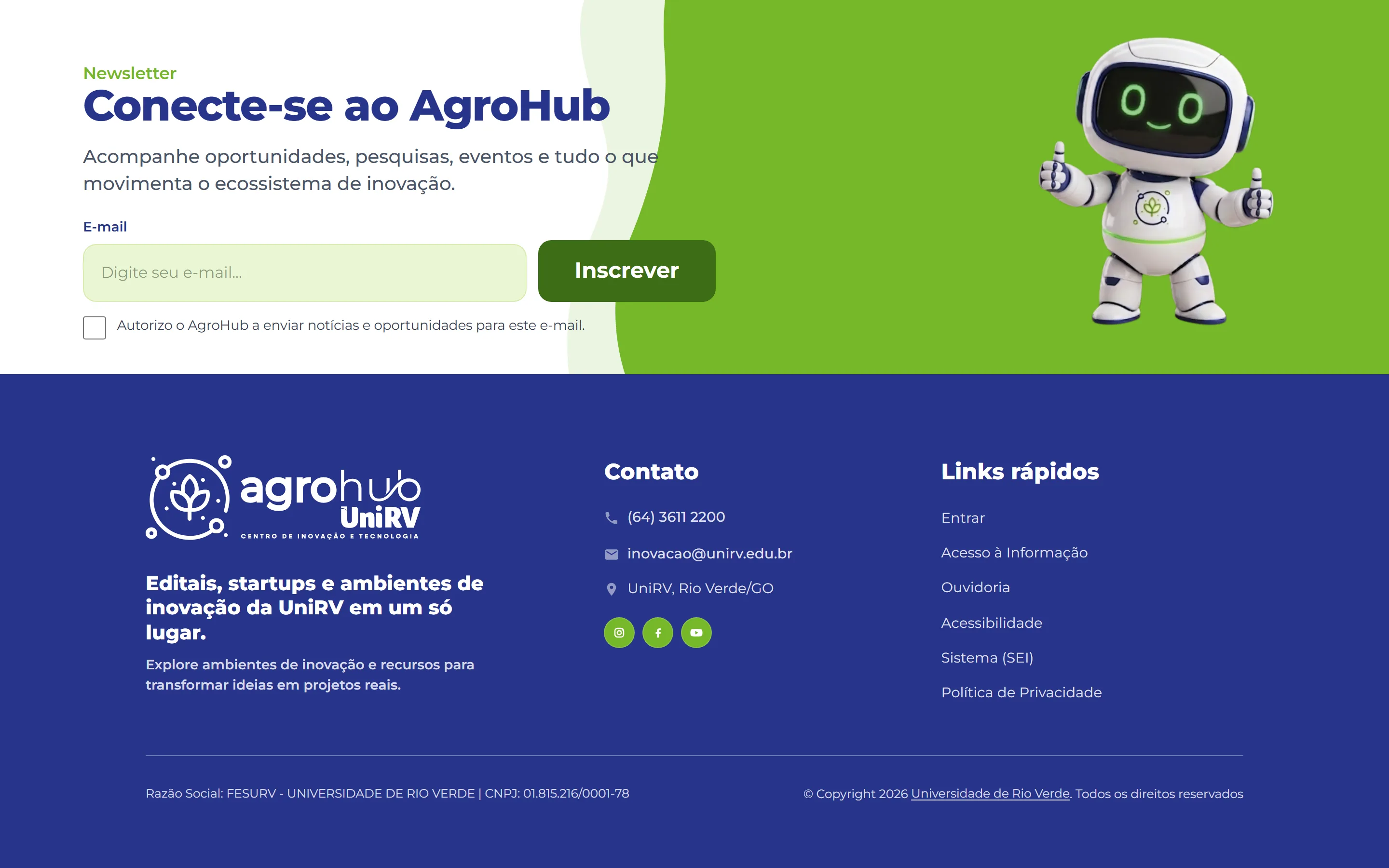 AgroHub UniRV — preview